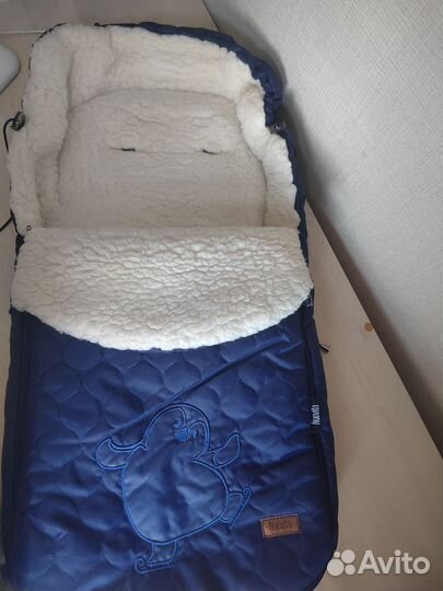 Зимний конверт в коляску на овчине до 3 лет