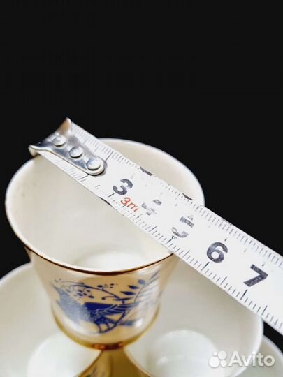 Стопки Соловей, костяной фарфор лфз 80-е годы, оче