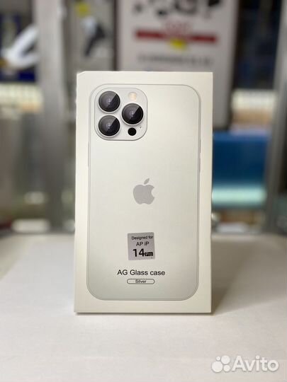 Стеклянный чехол на iPhone 14 Pro MagSafe