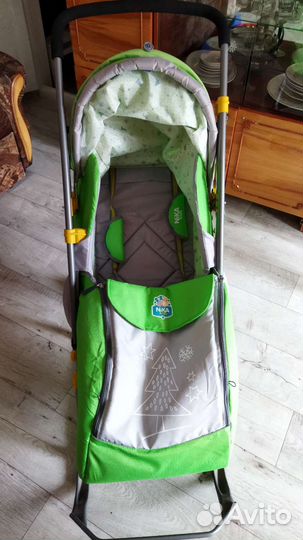 Детские санки коляска ника