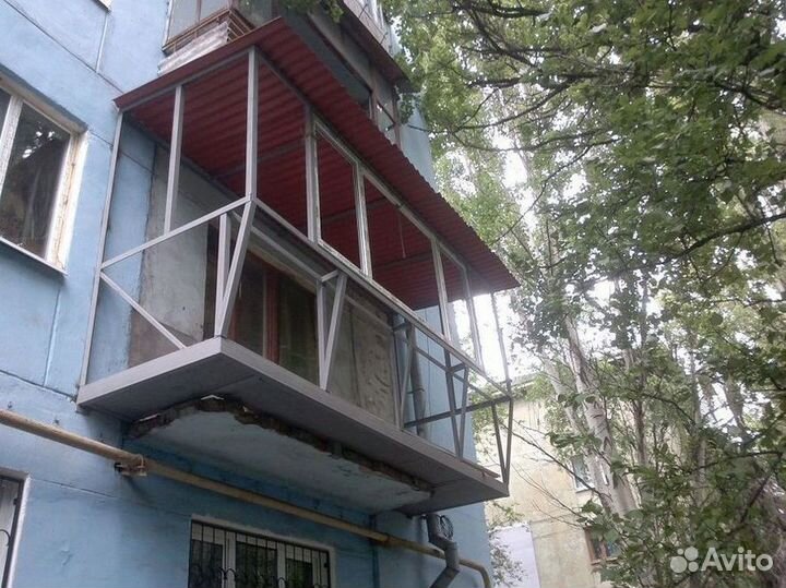 Балконы пластиковые француз