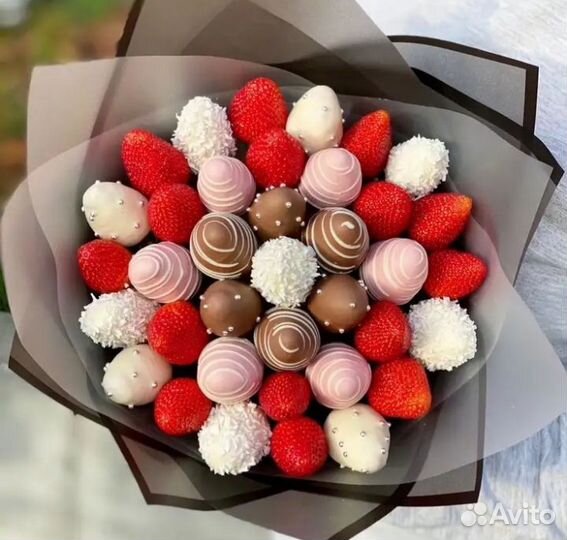 Клубника свежая в шоколаде