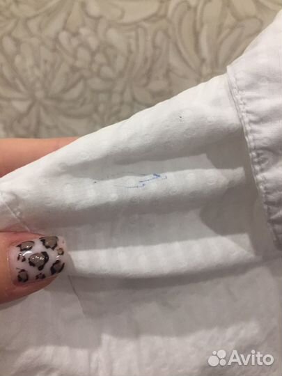 Рубашка белая 146 для девочки