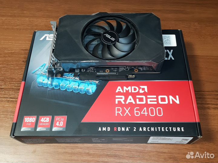 Видеокарта asus AMD Radeon RX 6400 Phoenix - Новая