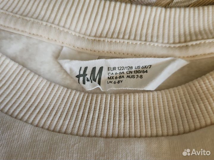 Свитшот толстовка H&M 122 - 128 р с паетками