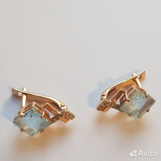 Золотые серьги 585 пробы