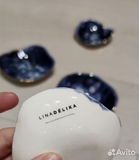 Эксклюзивный фарфор Linadelika набор Новый 4 шт