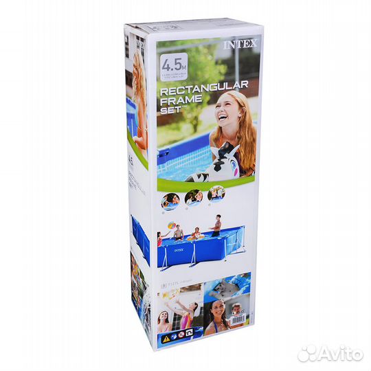 Бассейн каркасный прямоугольный (450х220х84см)