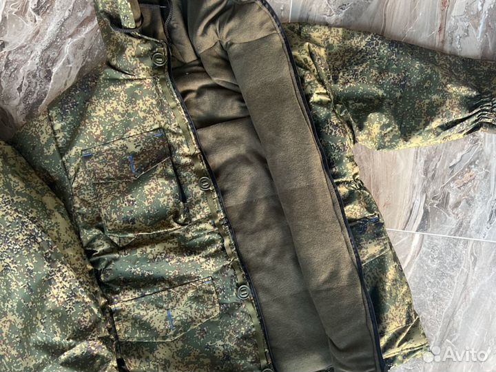 Костюм зимний Горка-8, зеленая цифра. Форма