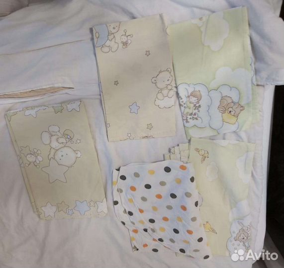 Постельное белье для ясельной кроватки 60120 б/у