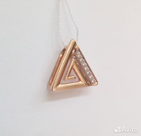 Подвеска с фианитами 585 проба