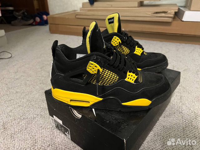 Nike air jordan 4 yellow thunder оригинал купить в Москве | Личные вещи ...