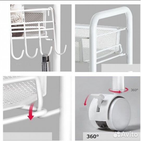 Этажерка-тележка для мастера косметологии