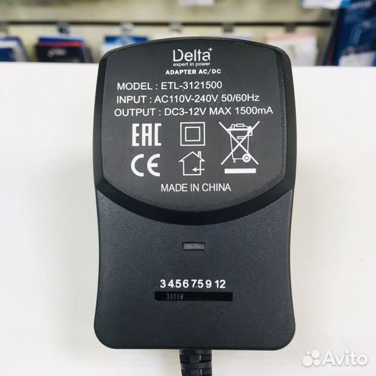 Блок питания 3-12V,1500mAh Delta+