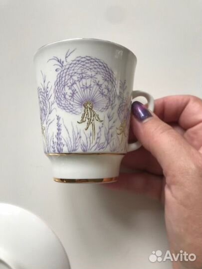 Кофейная пара лфз костяной фарфор