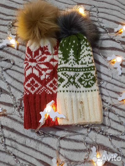 Шапка с жаккардовым узором