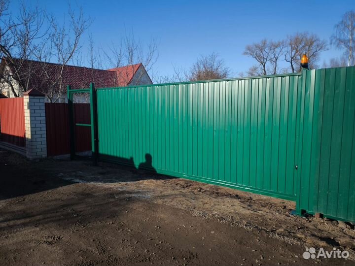 Откатные ворота под ключ с установкой