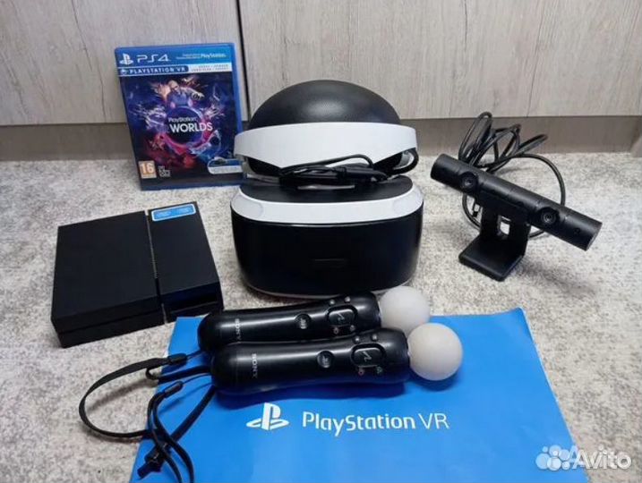 Шлем PS VR V1 (полный комплект)