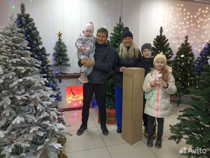 Елка искусственная литая/пвх в ассортименте