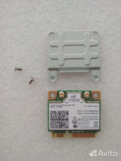 Карты WiFi + Bluetooth (mini PCI-E)