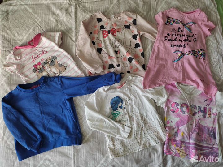 Вещи пакетом для девочки 98 104 110