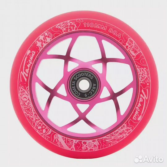 Колёса для сам. Комета Атом Розовый/Розовый