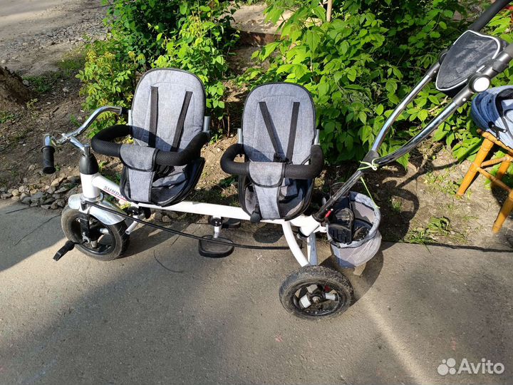 Детский велосипед для двойни