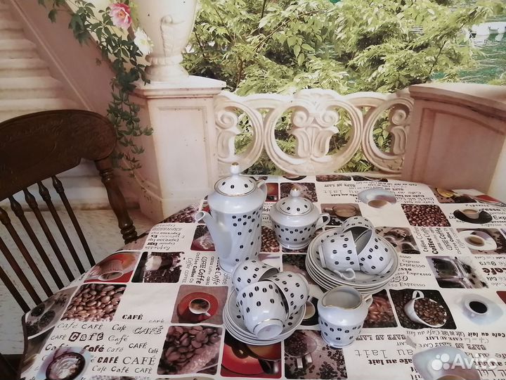 Кофейный сервиз фарфор 