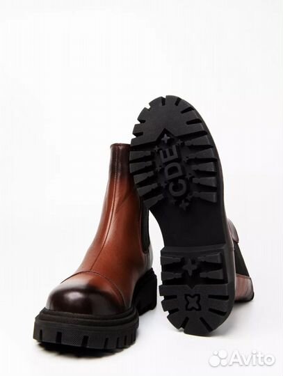 Ботинки челси женские натуральная кожа