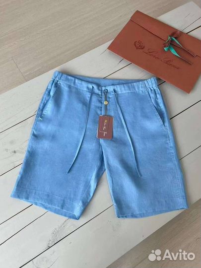 Льняные Мужские Шорты Loro Piana Premium