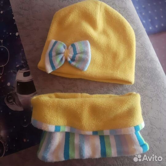 Шапка и снуд на девочку
