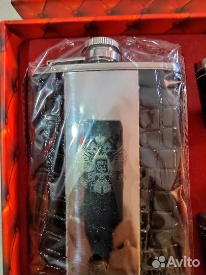 Фляга, рюмки подарочный набор новый