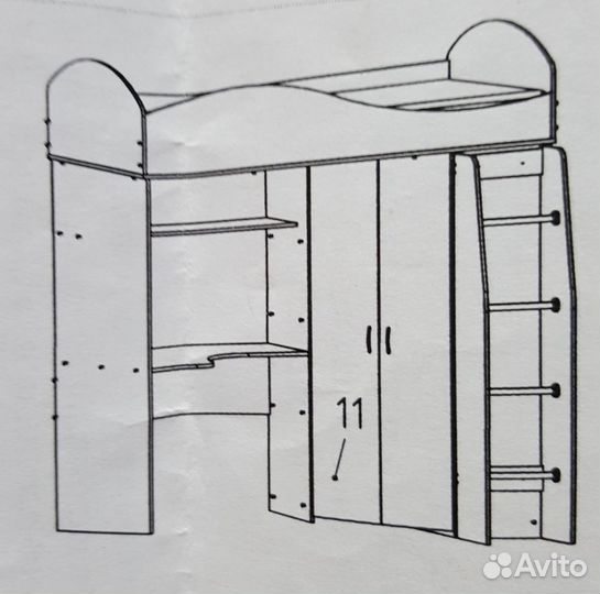 Кровать-чердак