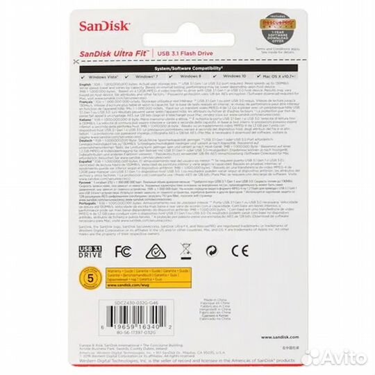 USB-флеш-накопитель Sandisk sdcz430-032G-G46