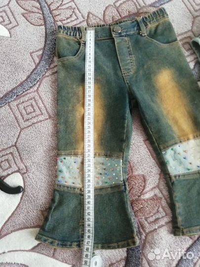 Джинсовый костюм на девочку