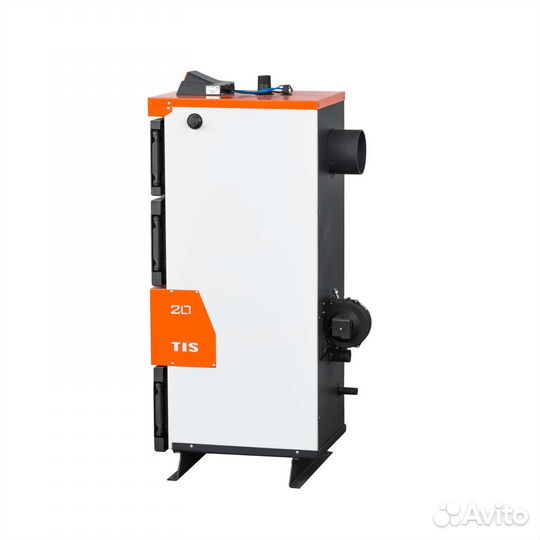 Котел твердотопливный полуавтоматический Plus Tis