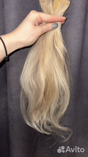 Волосы для наращивания блонд бу