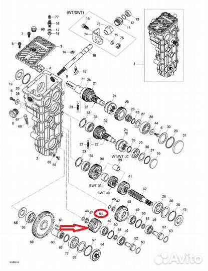 Шестерня кпп BRP Ski-Doo/Lynx 26 зубьев 875156058