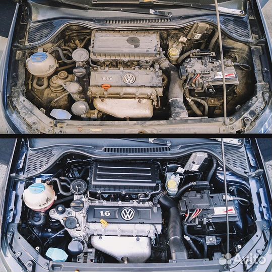 Детейлинг мойка двигателя