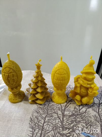 Подарочные свечки из пчелиного воска