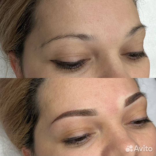 Перманентный макияж бровей