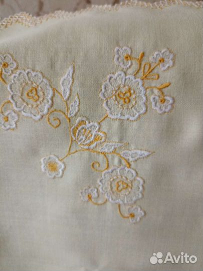 Салфетка винтажная льняная