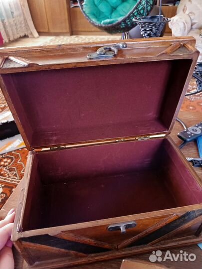 Сундучки деревянные три богатыря