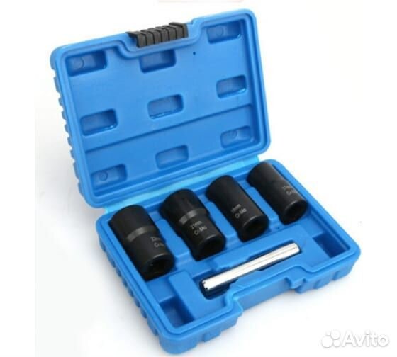 Набор головок для поврежденных болтов и гаек 5 пр