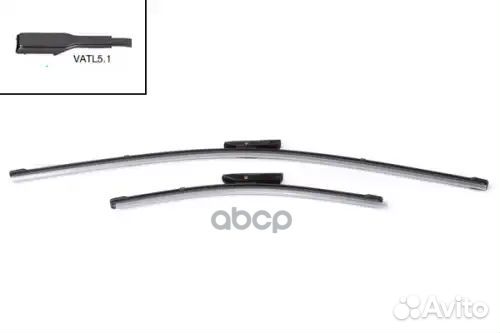 Щетки плоск. к-т 650/26'+350/14' vatl5.1 для