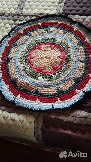 Коврики круглые вязанные
