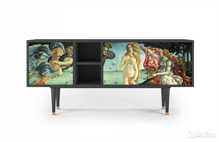 Тв-тумба T5 - Антрацит - The Birth of Venus