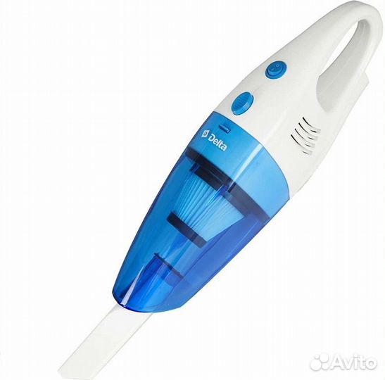 Пылесос delta DL-0849 белый с голубым