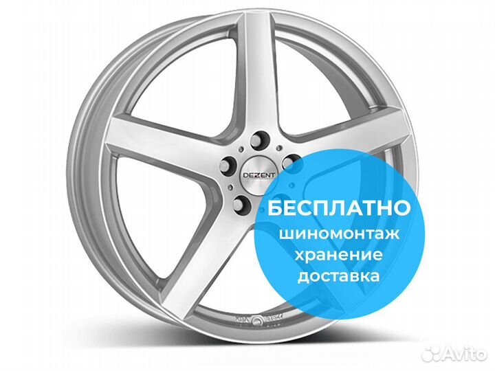 R15 5x100 6J ET38 D57,1 Dezent TY silver