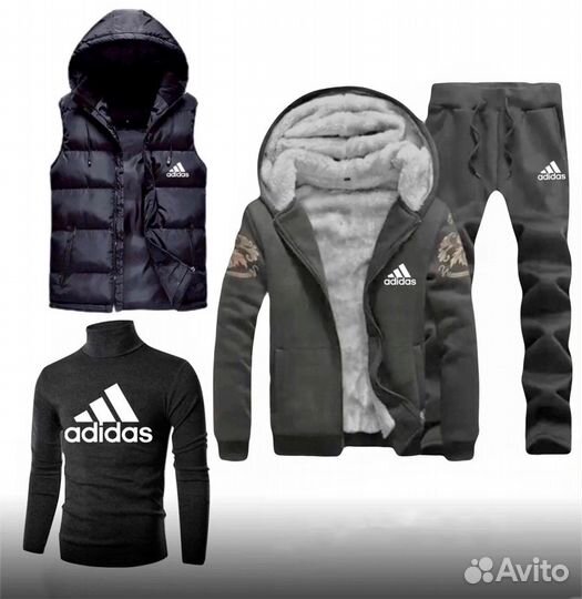 Комплект Adidas 4 в 1 теплый